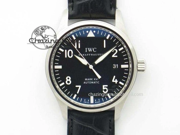 MIROTIME 0301 Big Pilot Top Gun Miramar PVD Plated Titanium on Green Nylon Strap A23J Refined 7398